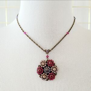 Liz Paiacios Rhinestone Crystal Romantic Fairy Vintage Necklace